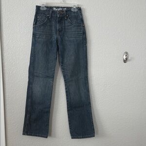 Kids Blue Jeans Wrangler Retro Relaxed Boot Cut Denim Boys 11 Slim